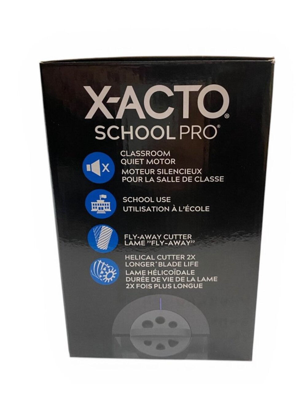 X-ACTO School Pro Pencil Sharpener Manual Heavy Duty Classroom Office Black New - Picture 4 of 8
